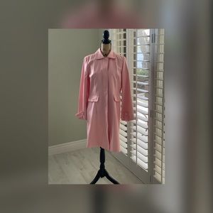 INC Pink Trench Coat 🧥 Jacket Size Medium